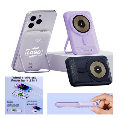 1W Magnetic Power Bank w/Stand